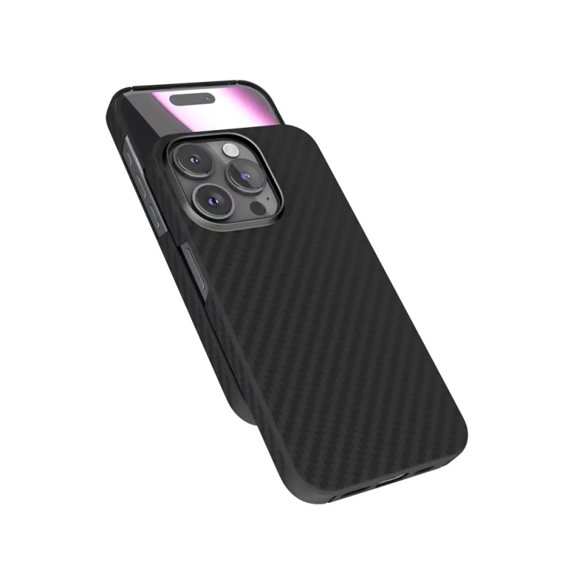 Epico Mag+ Carbon Case pro iPhone 15 Pro černý Černá