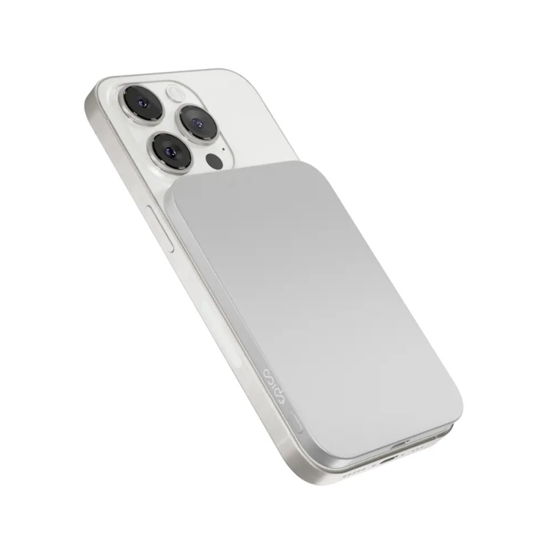 MagSafe hliníková powerbanka Epico UltraPack EM31 3000 - stříbrná