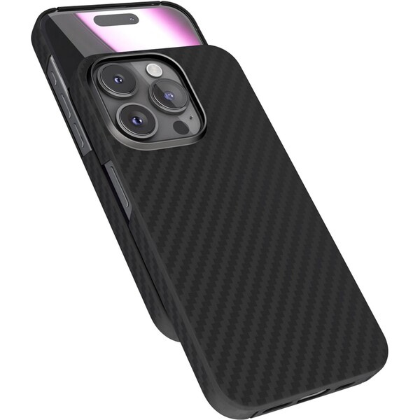 Epico Mag+ Carbon kryt pro iPhone 16 Pro černá Černá