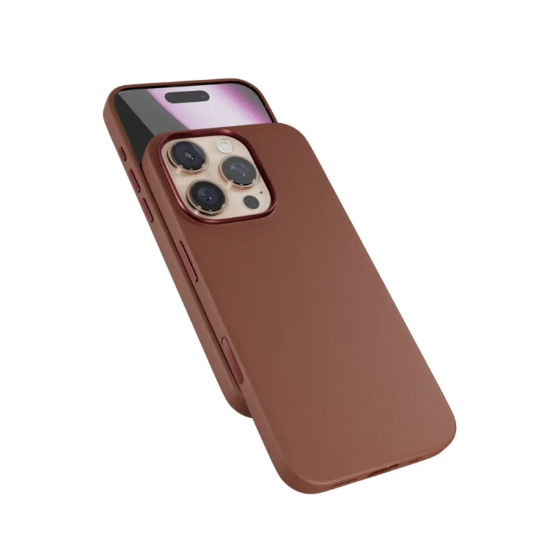 Epico Mag+ Leather kryt pro iPhone 16 Pro Max hnědá Hnědá