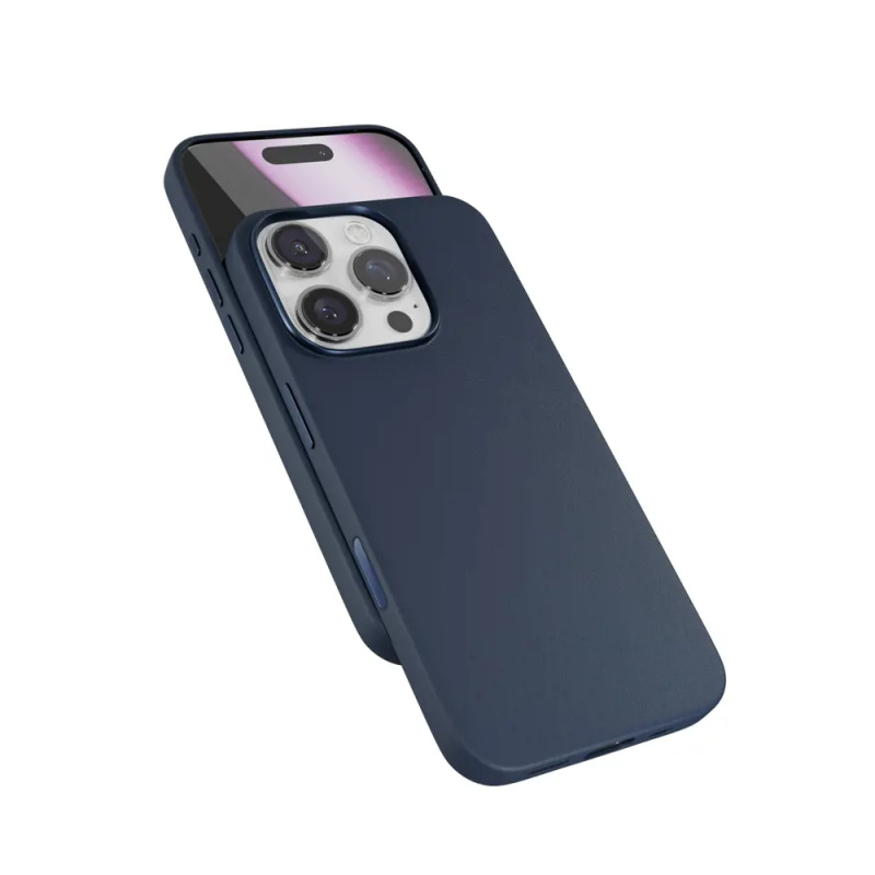 Epico Mag+ Leather kryt pro iPhone 16 Pro modrá Modrá