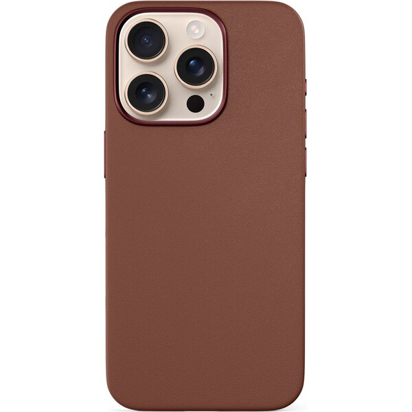 Epico Mag+ Leather kryt pro iPhone 16 Pro hnědá Hnědá