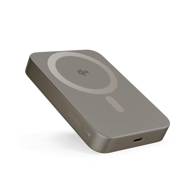 Epico UltraPack Qi2 Mag+ hliníková powerbanka 10 000 mAh titanová Titanová