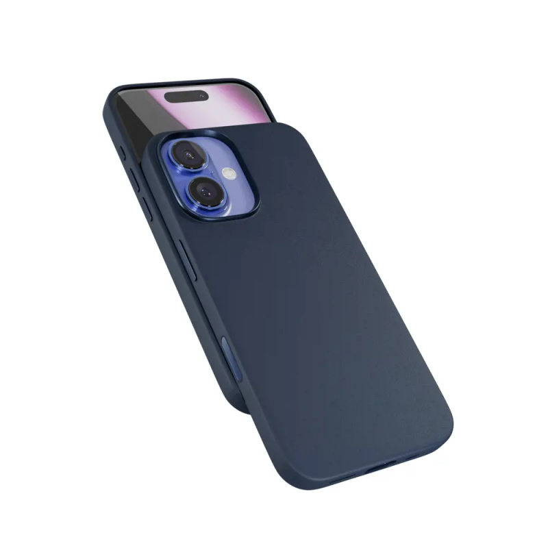 Epico Mag+ Leather kryt pro iPhone 16 Plus modrá Modrá