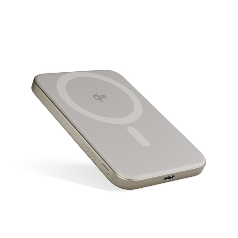 Epico UltraPack Qi2 Mag+ hliníková powerbanka 5000 mAh titanová Titanová