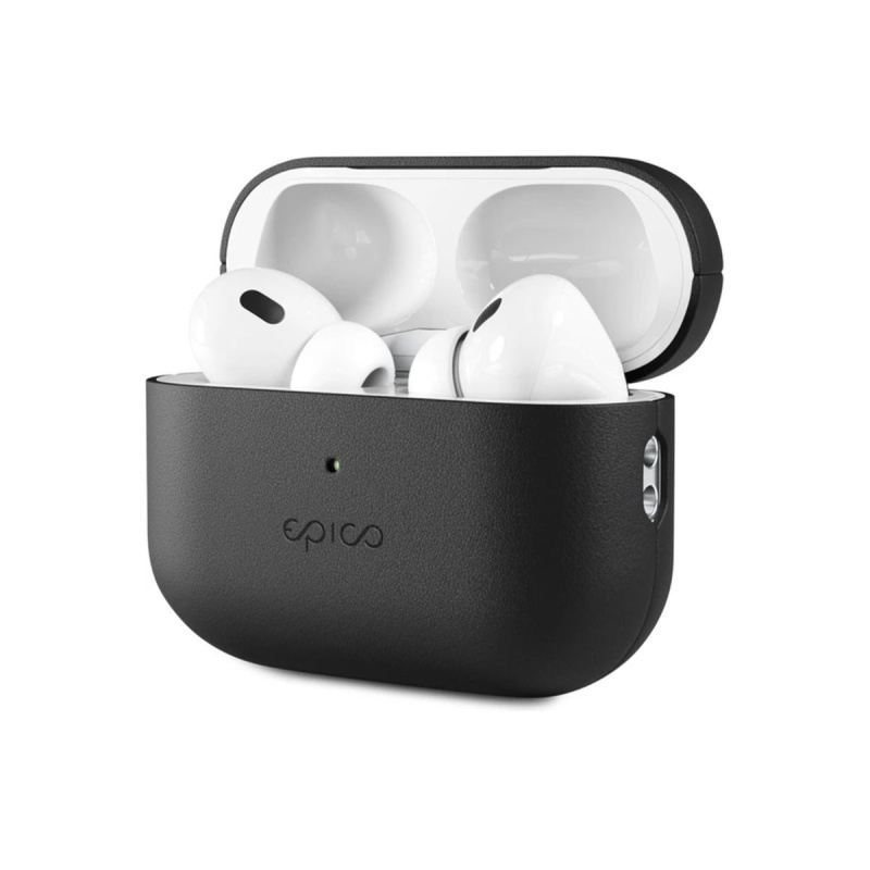 Epico kožený kryt pro Airpods Pro 2 černý Černá