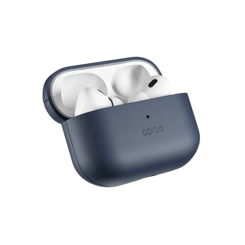 Epico kožený kryt pro Airpods Pro 2 modrý Modrá