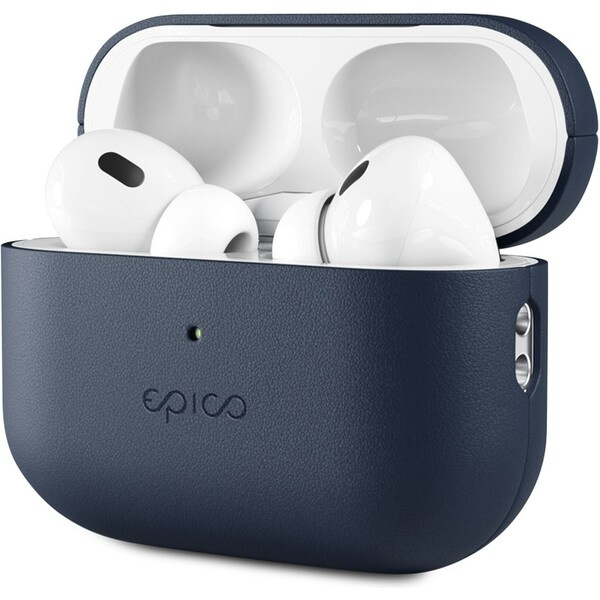 Epico kožený kryt pro Airpods Pro 2 modrý Modrá