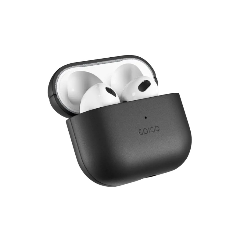 Epico kožený kryt pro Airpods 3 černý Černá