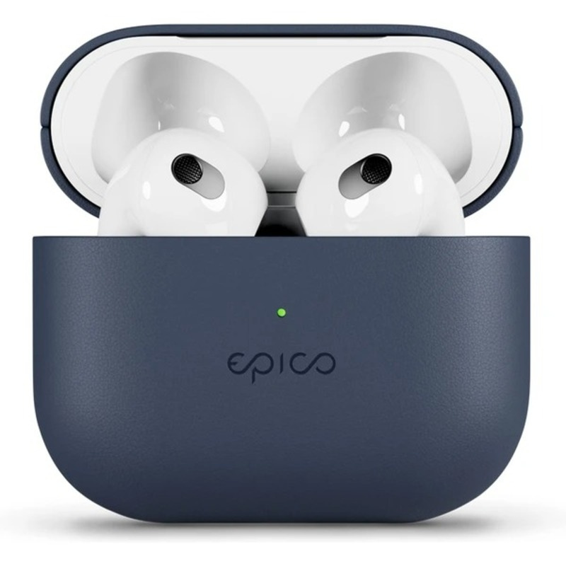 Epico kožený kryt pro Airpods 3 modrý Modrá