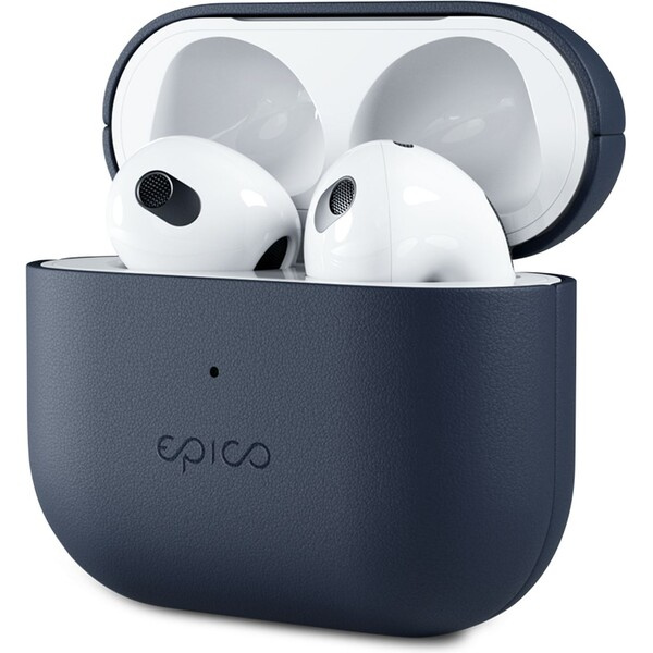 Epico kožený kryt pro Airpods 3 modrý Modrá