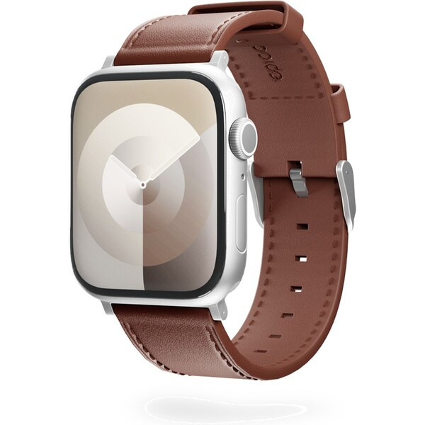 Epico Watch kožený řemínek pro Apple Watch 38/40/41mm hnědý Hnědá