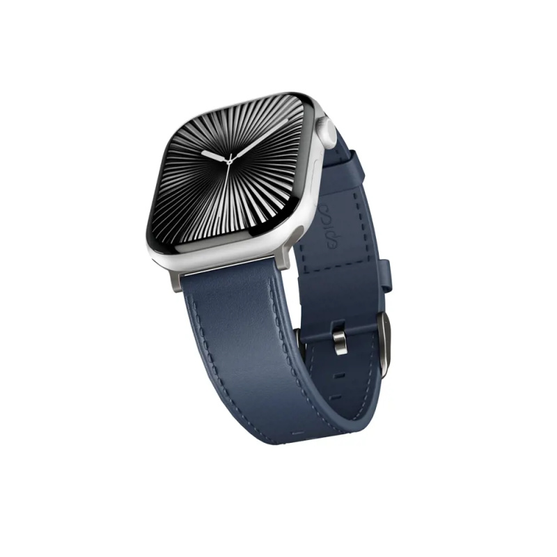 Epico Watch kožený řemínek pro Apple Watch 42/44/45/49mm modrý Modrá