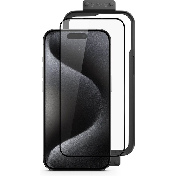 UNUM SapphireShield 3D iPhone 16 Plus s instalačním rámečkem Čirá