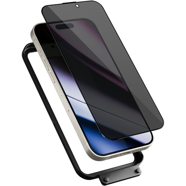 EPICO Privacy 3D ochranné sklo pro s instalačním rámečkem iPhone 16 Pro 91012151300015