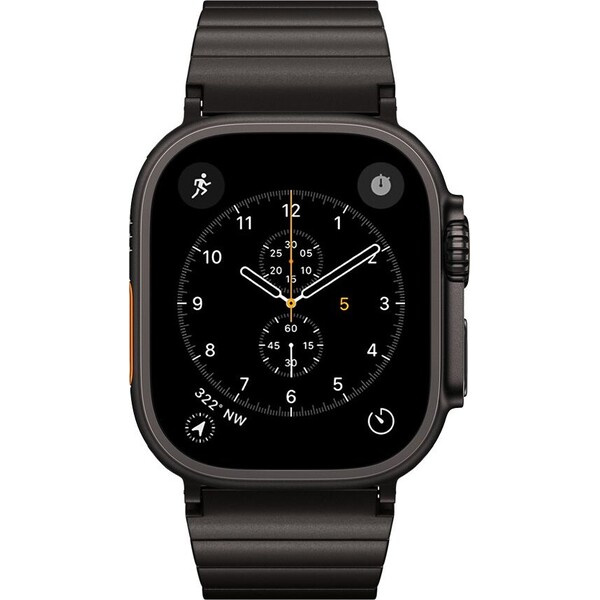 UNUM by Epico Titanium Watch Band řemínek Apple Watch 42/44/45/46/49 mm černý