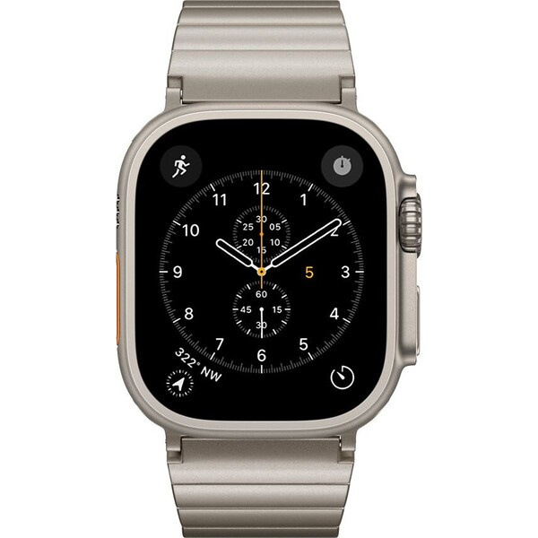 UNUM by Epico Titanium Watch Band řemínek Apple Watch 42/44/45/46/49 mm přírodní titan