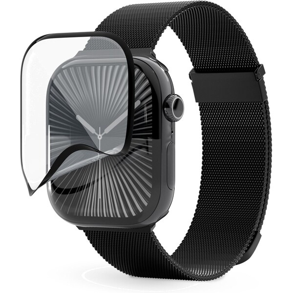 Epico 3D+ Flexiglass pro Apple Watch 10 42mm Čirá