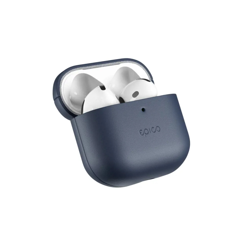 Epico kožený kryt pro Airpods 4/Airpods 4 (ANC) modrý Modrá