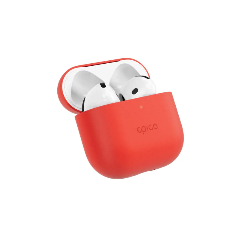 Epico silikonový kryt pro Airpods 4 červený Červená