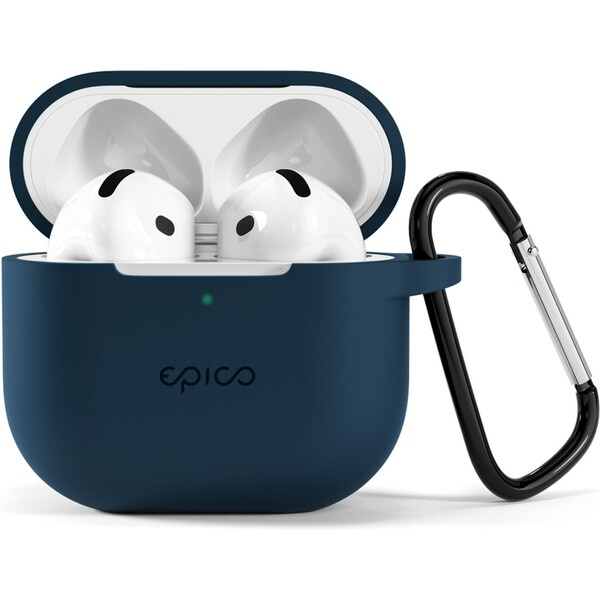 Epico odolný silikonový kryt pro Airpods 4 tmavě modrý Tmavě modrá