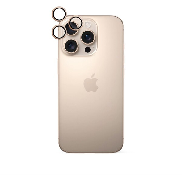 iWant ochrana čoček na kameru Apple iPhone 16 Pro/16 Pro Max pouštní titan Pouštní titan