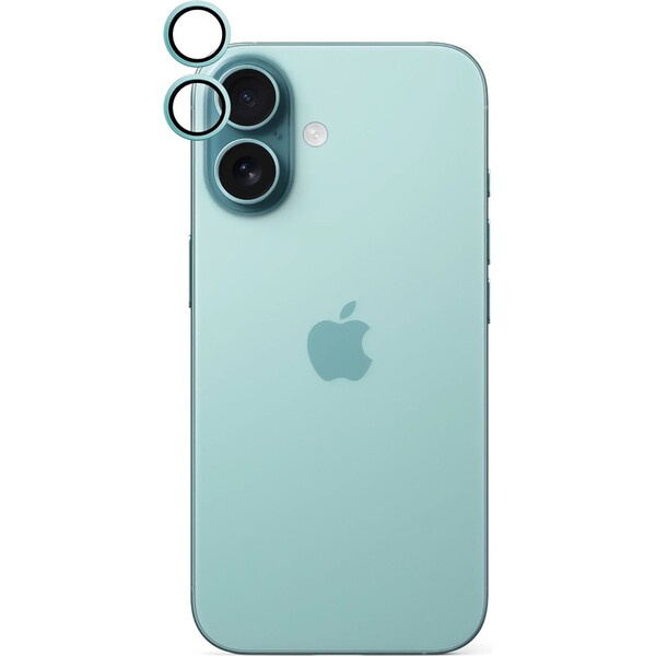 iWant ochrana čoček na kameru Apple iPhone 16/16 Plus modrozelená Modrozelená