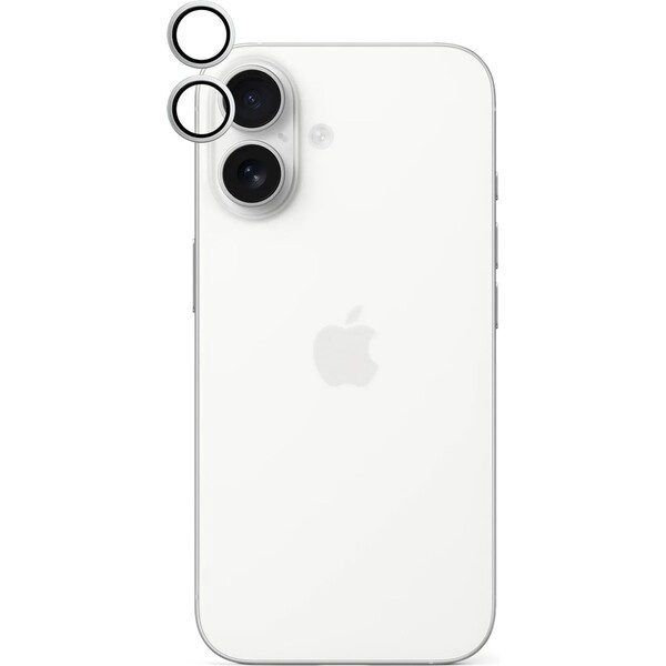 iWant ochrana čoček na kameru Apple iPhone 16/16 Plus stříbrná Stříbrná