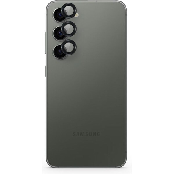 Epico hliníkové ochranné sklo na čočky fotoaparátu pro Samsung Galaxy S25 5G - černé Černá