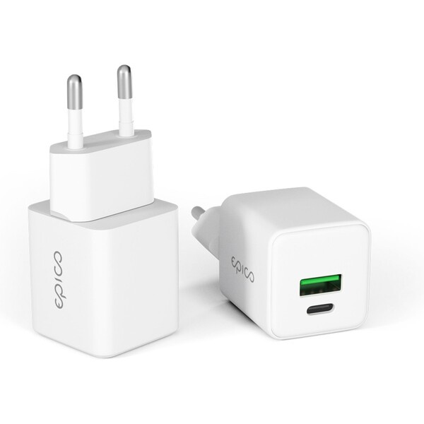 Epico UltraBoost EA10 20W GaN síťový adaptér bílý Bílá