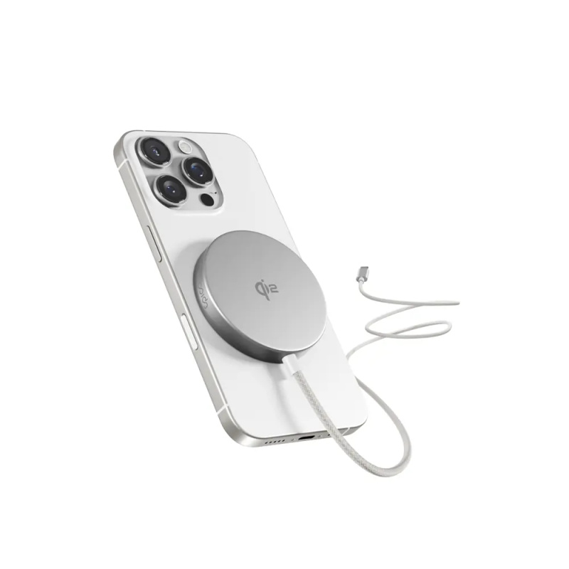 Epico UltraBase Qi2 Mag+ nabíječka stříbrná