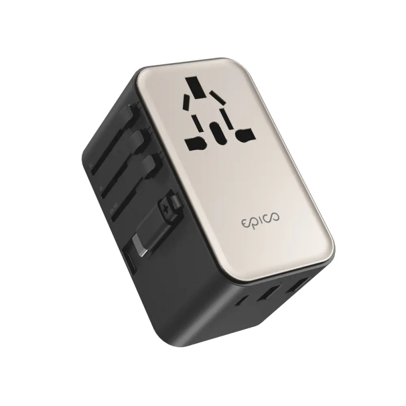 Epico UltraBoost EU45 70W GaN univerzální cestovní adaptér titanový Titanová