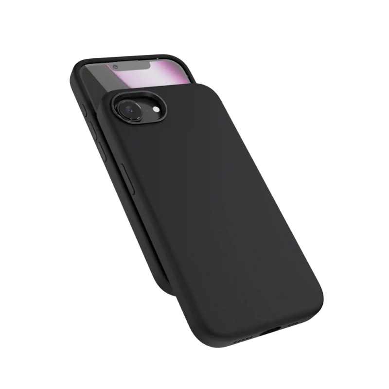 Epico Mag+ silikonový kryt pro iPhone 16e černý Černá