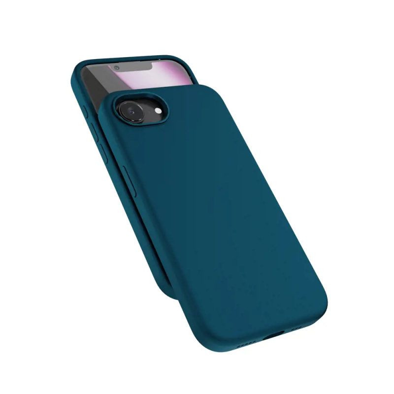 Kryt pro iPhone 16e Epico Mag+ Silicone Case Pro - petrolejově modrý