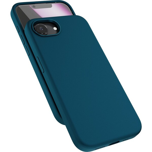 Kryt pro iPhone 16e Epico Mag+ Silicone Case Pro - petrolejově modrý