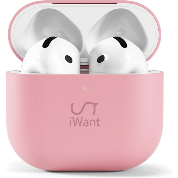 iWant silikonový obal pro Airpods 4/4 (ANC) růžová Růžová