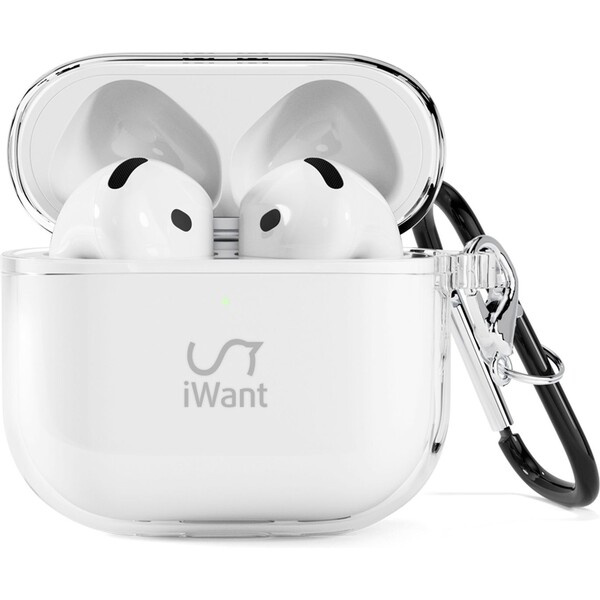 iWant obal pro Airpods 4/4 (ANC) transparentní Čirá