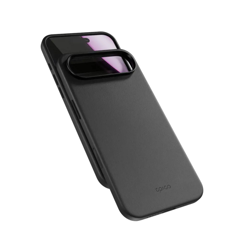 Epico Leather Pro Mag+ kryt pro iPhone 17 Air Qi2 & Magsafe kompatibilní černý Černá