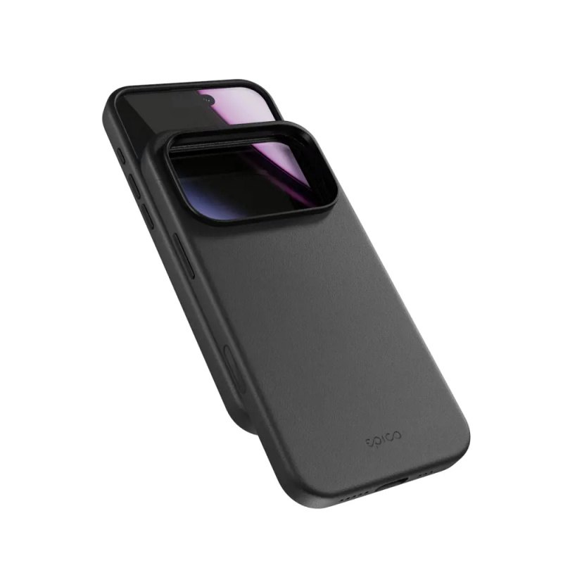 Epico Leather Pro Mag+ kryt pro iPhone 17 Pro Max Qi2 & Magsafe kompatibilní černý Černá
