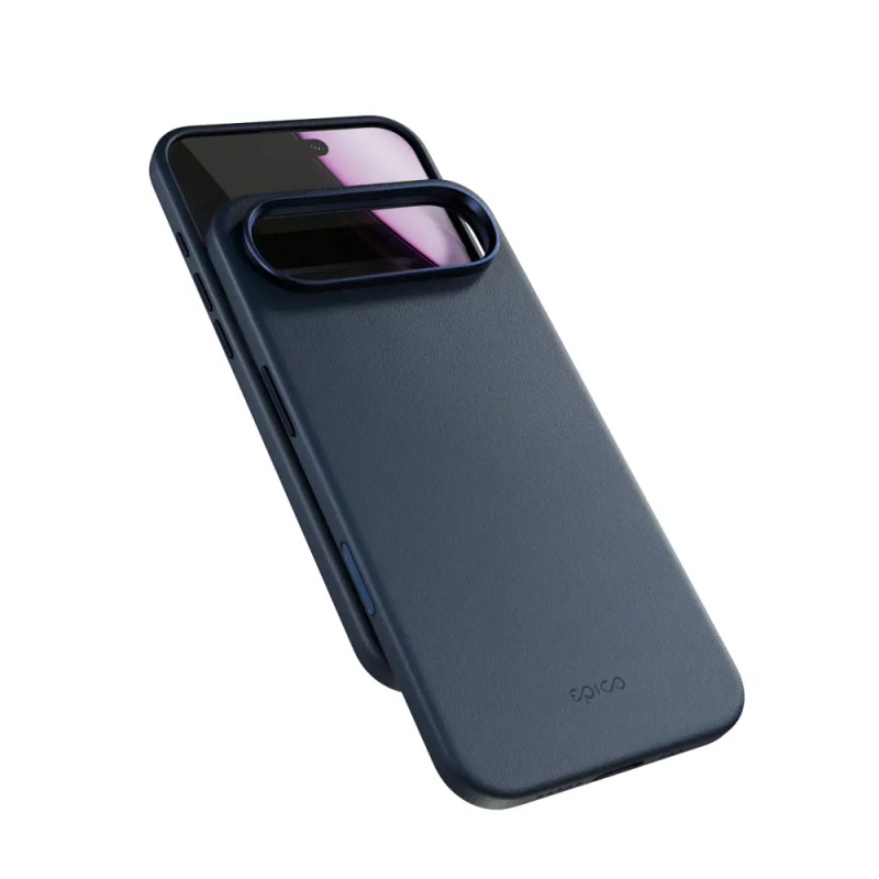 Epico Leather Pro Mag+ kryt pro iPhone 17 Air Qi2 & Magsafe kompatibilní modrý Modrá