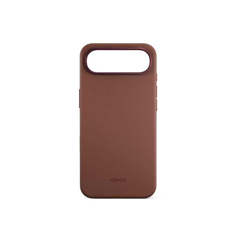 Epico Leather Pro Mag+ kryt pro iPhone 17 Air Qi2 & Magsafe kompatibilní hnědý Hnědá