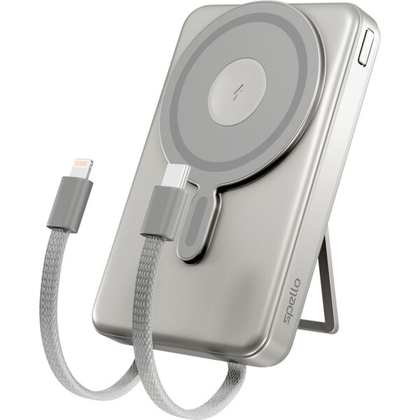 Spello ForcePack 4v1 MagSafe powerbanka 10000mAh titanová