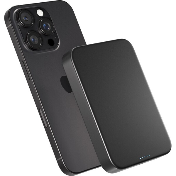 Epico UltraPack Qi2 10000mAh hliníková Mag+ bezdrátová powerbanka černá Černá