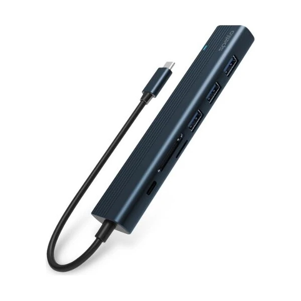 Multifunkční hliníkový USB-C hub Spello 7in1 s 100W Power Delivery- temně inkoustový