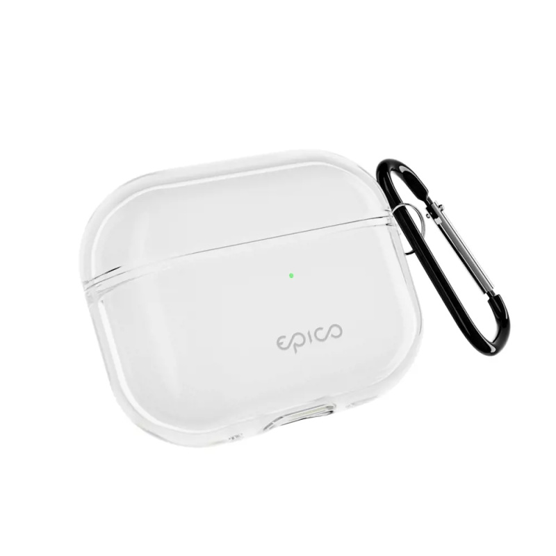 Pouzdro s karabinou pro AirPods Pro 3 Epico - průhledné