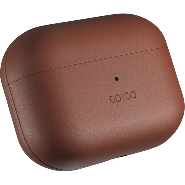 iWant Airpods Pro 3 kožené pouzdro hnědé Hnědá