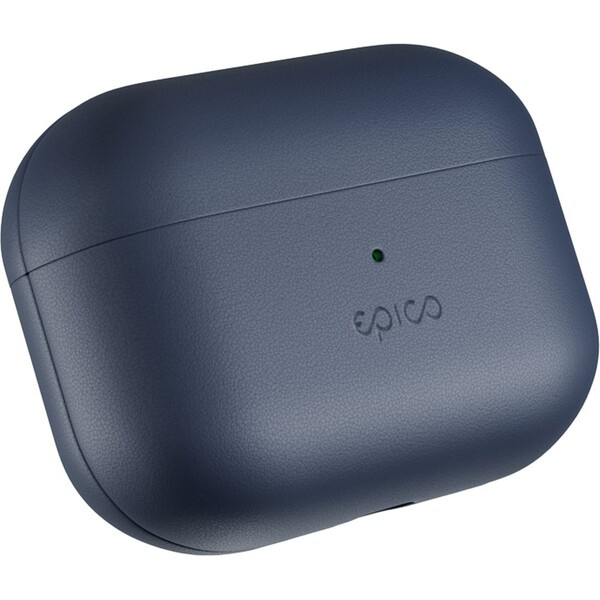 iWant AirPods Pro 3 kožené pouzdro modré Modrá