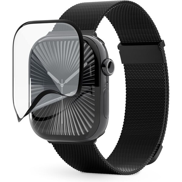 Epico 3D+ FlexiGlass pro Apple Watch Series 10/11 46mm s posuvným aplikátorem