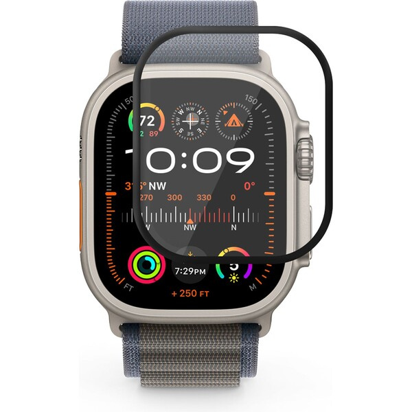 iWant 3D+ FlexiGlass pro Apple Watch 49mm s aplikátorem Čirá