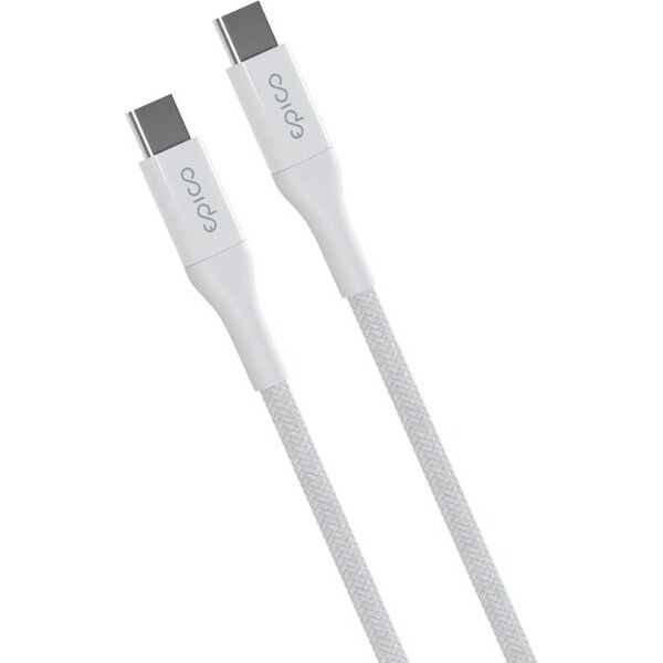 iWant by Epico opletený PD kabel 0,3m USB-C/USB-C bílý
